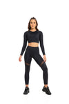 Onyx mesh leggings